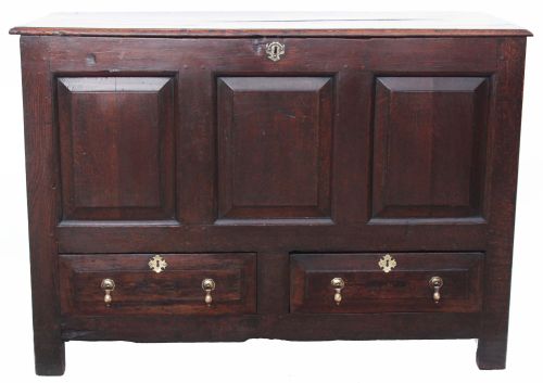 Georgian Oak Coffer Mule Chest