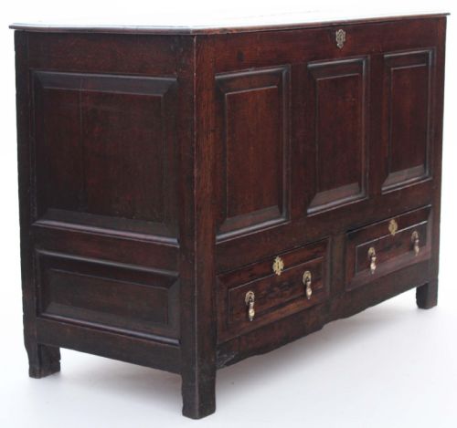 fig 2. Georgian oak coffer mule chest