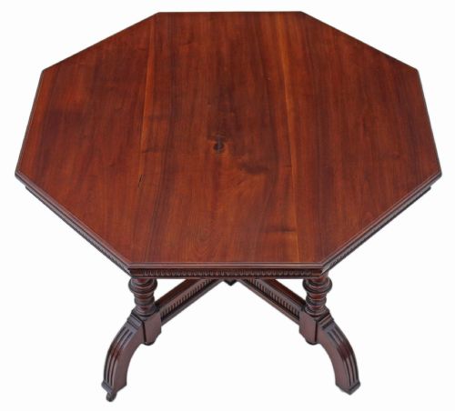 fig 1. Victorian walnut J. Shoolbred centre side table