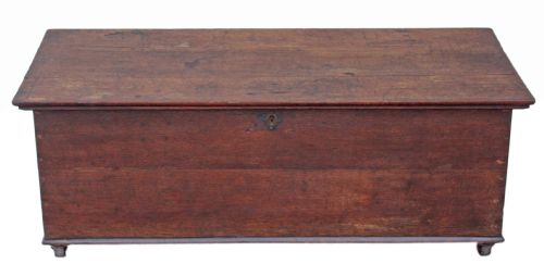 Georgian Oak Mule Chest Coffer Blanket Box