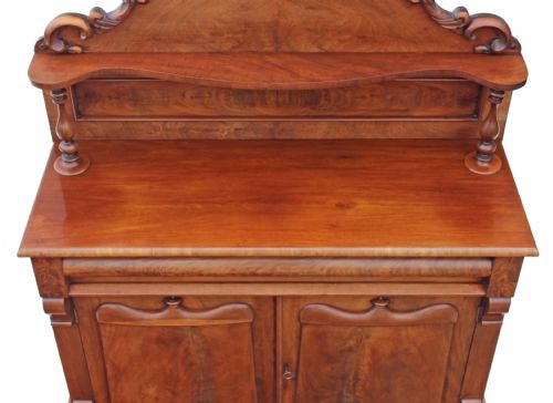 fig 1. Victorian flame mahogany sideboard chiffonier dresser
