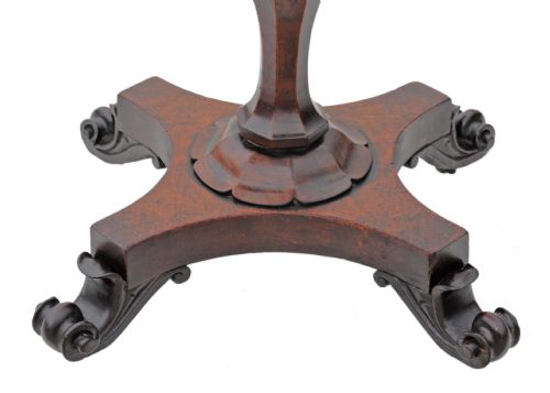 fig 2. Victorian Gothic carved mahogany sewing box work table