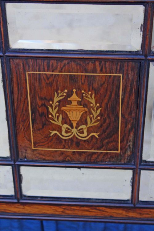fig 2. Victorian inlaid rosewood music display cabinet