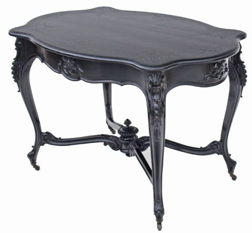 fig 1. Victorian serpentine side table