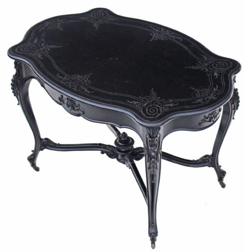 fig 2. Victorian serpentine side table