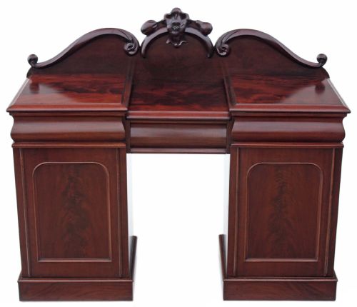 Victorian Flame Mahogany Sideboard Chiffonier