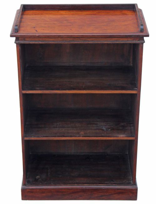 Victorian Mahogany Open Bookcase
