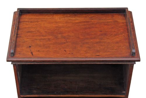 fig 1. Victorian mahogany open bookcase