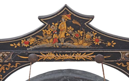 fig 1. Victorian Chinoiserie dinner gong brass bronze