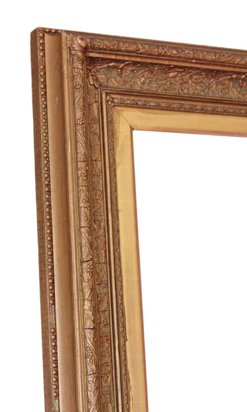 fig 1. Victorian gilt framed wall overmantle mirror