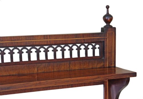 fig 1. Victorian inlaid walnut overmantle wall mirror
