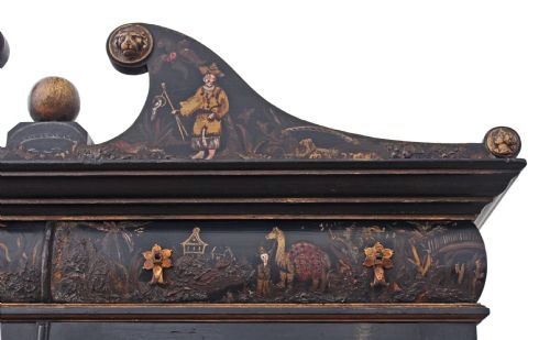 fig 1. Chinoiserie dresser abbatant secretaire desk bureau writing table