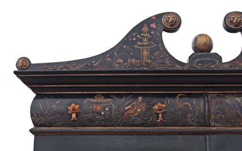 fig 2. Chinoiserie dresser abbatant secretaire desk bureau writing table