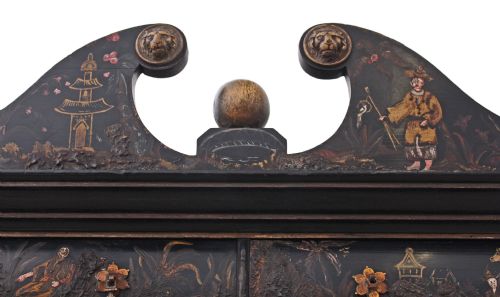 fig 3. Chinoiserie dresser abbatant secretaire desk bureau writing table