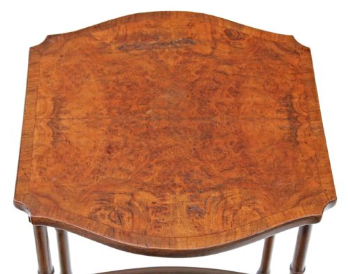 fig 3. Nest of 4 burr walnut side or occasional tables