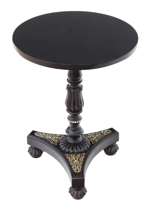 fig 1. William IV ebonised wine side table granite top