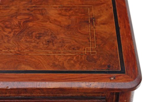 fig 2. Victorian inlaid burr walnut music display cabinet
