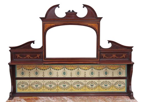 fig 2. Maple and Co mahogany marble washstand or dressing table