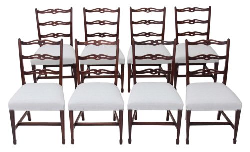 Set of 8 Mahogany Dining Chairs