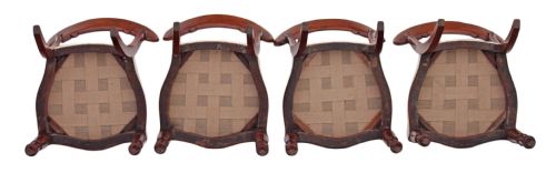 fig 2. Set of 4 mahogany Regency dining chairs