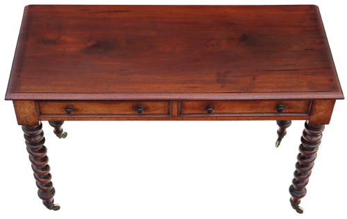 fig 1. Victorian mahogany side writing table