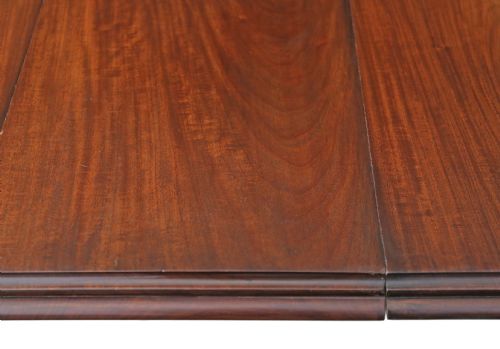 fig 2. 2 leaf Victorian mahogany wind out extending dining table
