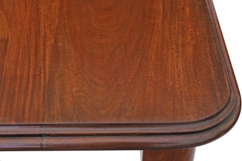 fig 3. 2 leaf Victorian mahogany wind out extending dining table