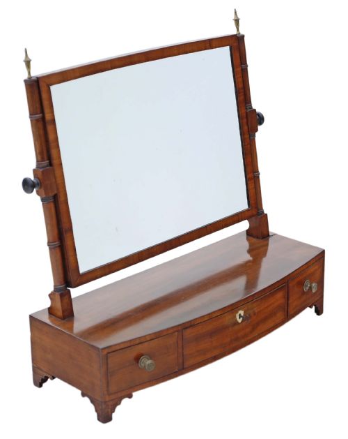 fig 1. Georgian mahogany dressing table swing mirror