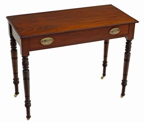 fig 1. Victorian walnut side writing table desk