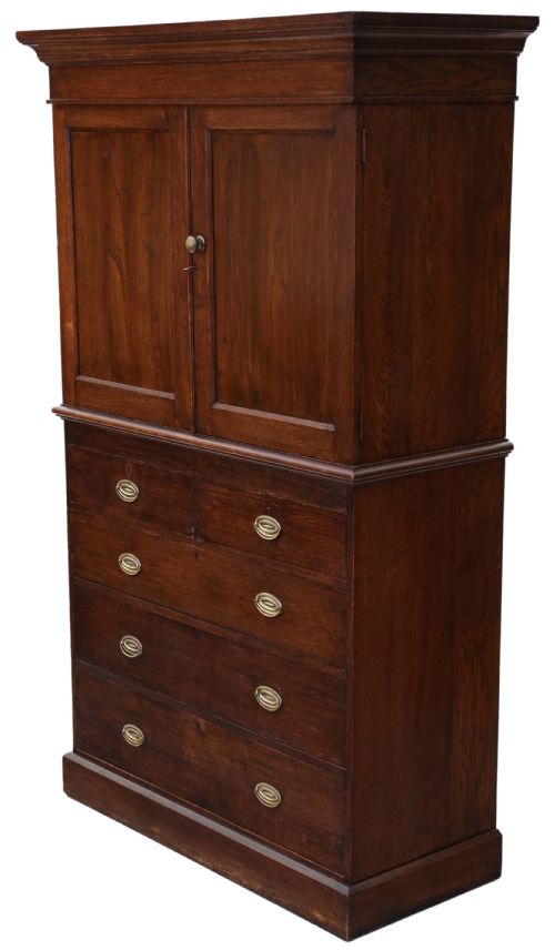 Victorian Oak Housekeeper's Kitchen Larder