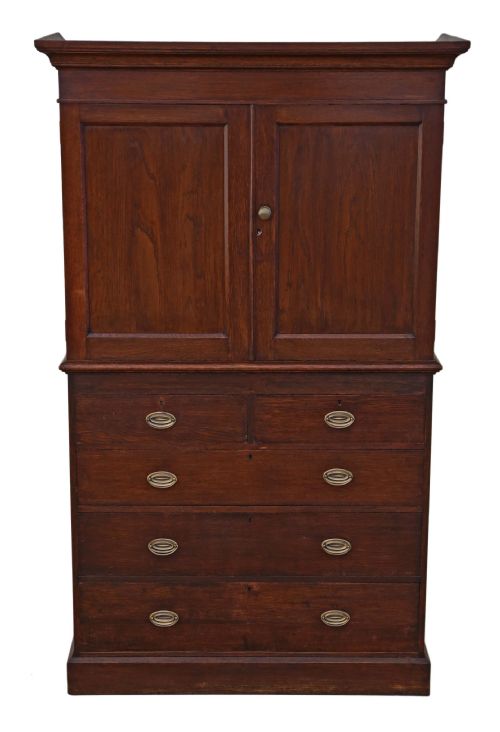 fig 1. Victorian oak housekeeper's kitchen larder