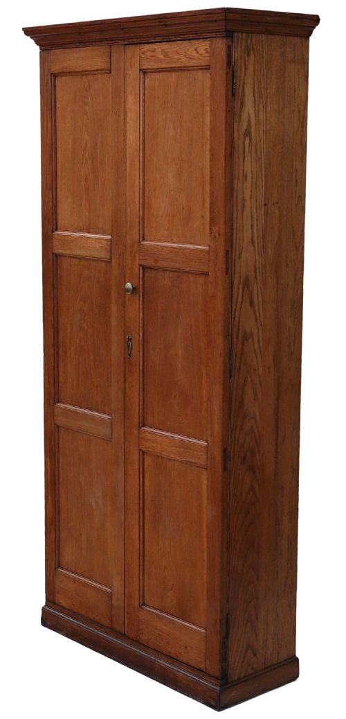 Victorian Oak Hall Housekeeper's Kitchen Bookcase Larder