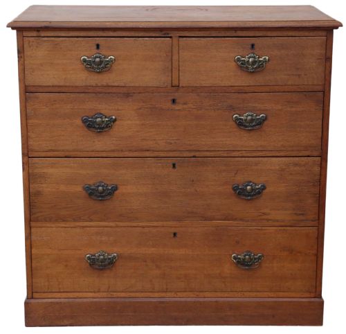 Victorian C1880 Oak Chest of Drawers