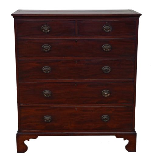 fig 1. Georgian C1800 mahogany chest of drawers