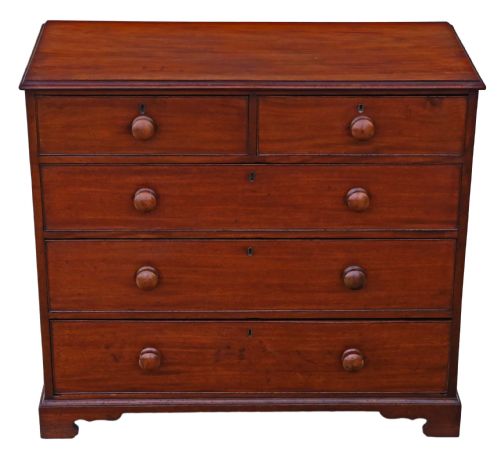 fig 1. Georgian mahogany chest of drawers C1800