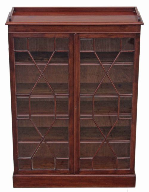 Mahogany Astral Glazed Bookcase Display Cabinet