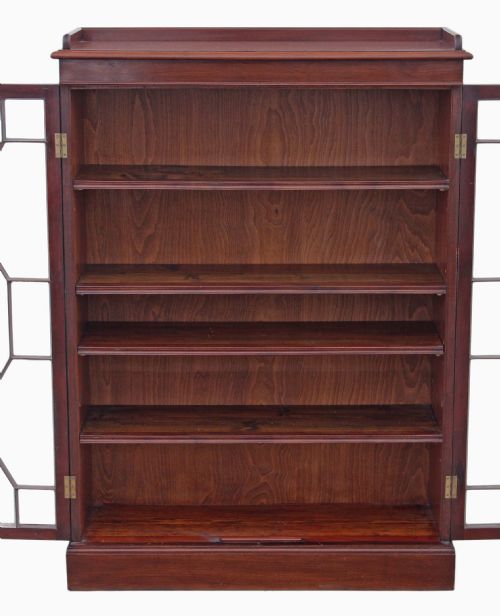 fig 1. Mahogany astral glazed bookcase display cabinet