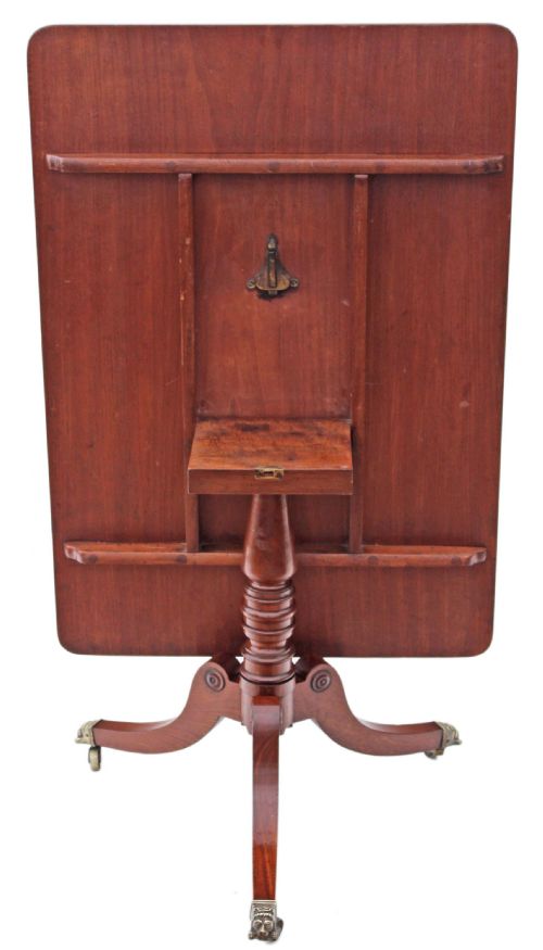 fig 1. Victorian crossbanded tilt top loo table