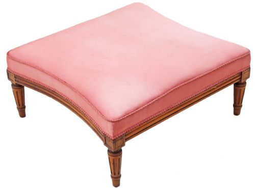 fig 1. Victorian walnut shaped stool foot coffee table
