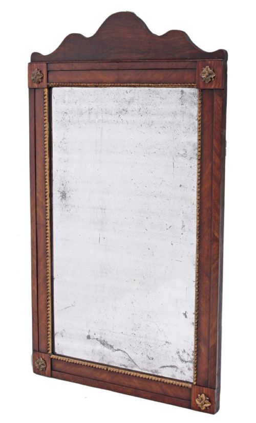 Regency Mahogany and Gilt Overmantle Wall Mirror
