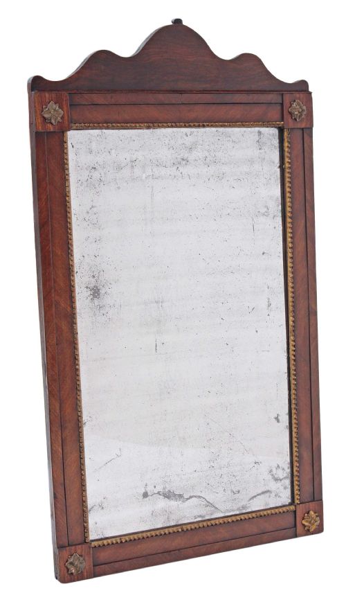 fig 1. Regency mahogany and gilt overmantle wall mirror