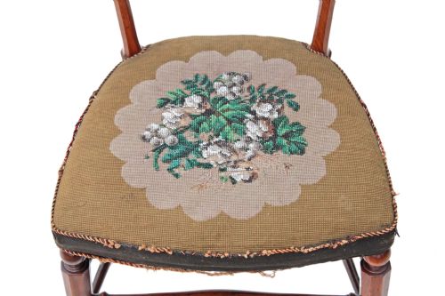 fig 1. Arts and Crafts Victorian walnut hall chair
