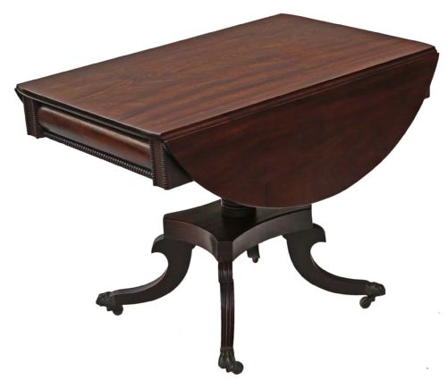 fig 1. Georgian mahogany pedestal Pembroke table