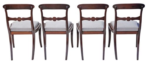 fig 1. Set of 4 mahogany Georgian dining chairs