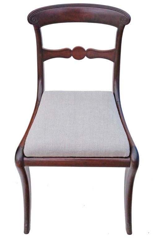 fig 2. Set of 4 mahogany Georgian dining chairs