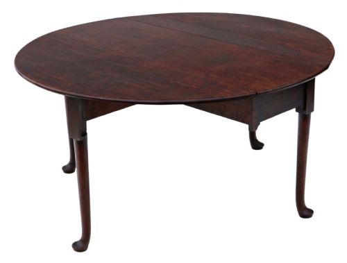 fig 1. Georgian mahogany gateleg drop leaf dining table