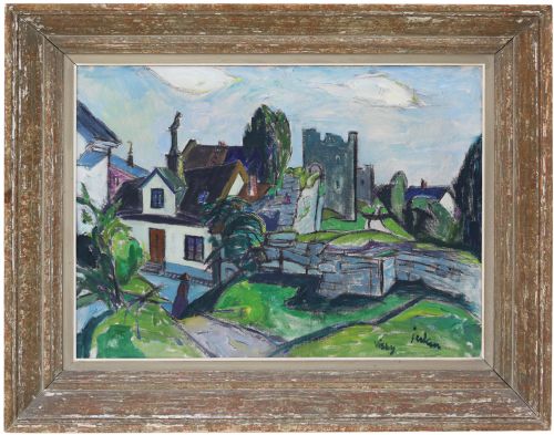 Oil on Canvas Painting Visby Sweden