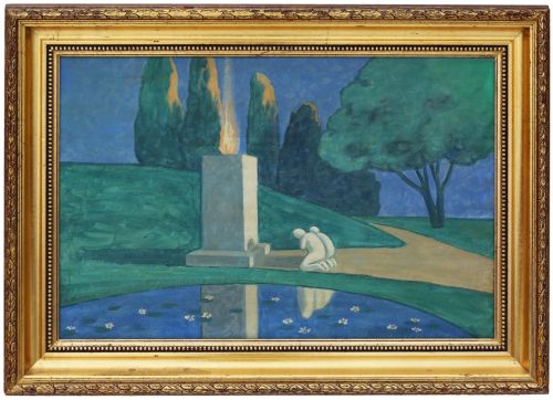Oil on Canvas Painting Dated 1914