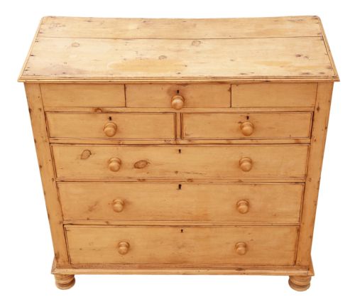 fig 1. Regency stripped pine chest of drawers