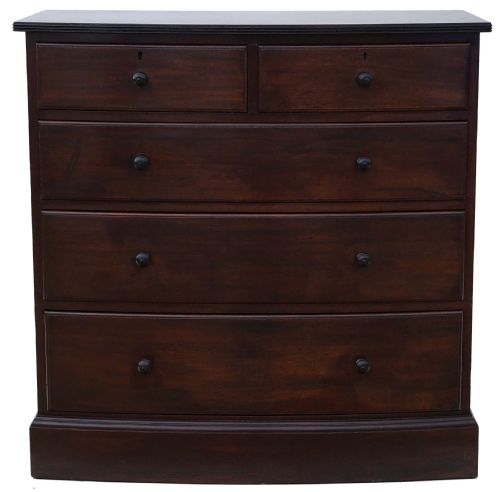 Waring and Gillow Bow Front Mahogany Chest of Drawers
